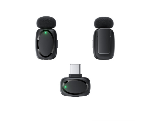 Бездротова мікрофонна система ACEFAST R2 wireless lavalier microphones Black (6974316284901)
