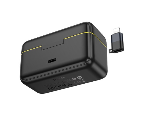 Бездротова мікрофонна система HOCO L17 Dual-mic magnetic lavalier wireless digital microphone (iP/Type-C) Black (6942007645997)