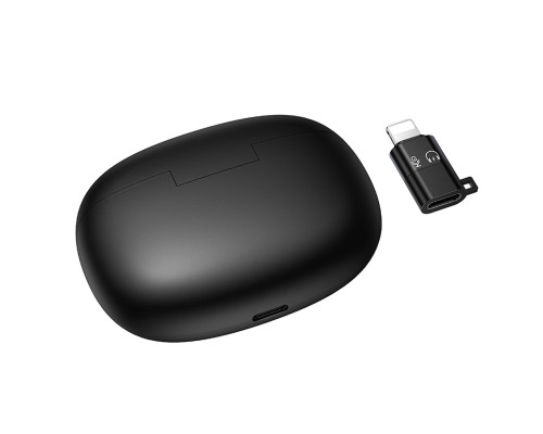 Бездротова мікрофонна система HOCO L19 Graceful wireless microphone(iP/Type-C) Black (6942007655477)