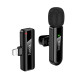 Бездротова мікрофонна система HOCO L20 Fair wireless microphone iP Black (6942007655484)
