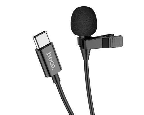 Мікрофон-петличка HOCO L14 Type-C Lavalier microphone Black