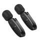 Бездротова мікрофонна система HOCO L15 Dual-mic clip-on wireless digital microphone (iP/Type-C) Black (6942007638623)