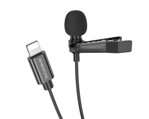 Мікрофон-петличка BOROFONE BFK11 Elegant lavalier microphone iP Black