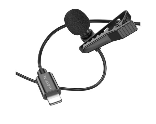 Мікрофон-петличка BOROFONE BFK11 Elegant lavalier microphone iP Black