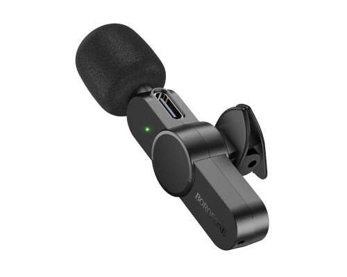 Мікрофон-петличка BOROFONE BFK12 Trophy lavalier wireless digital microphone Type-C Black