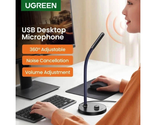 Настільний мікрофон UGREEN CM564 Desktop USB Microphone(UGR-90416)