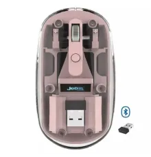 Комп ютерна мишка JEDEL WD131P Wireless 2.4G+BT Pink mag-2000001656105152023