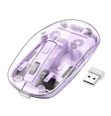 Комп ютерна Миша HOCO GM29 Mysterious dual-mode silent wireless mouse Purple mag-6942007626408145608