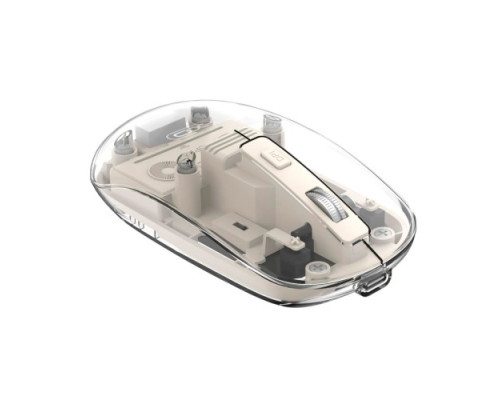 Комп ютерна мишка XO M12 Bluetooth wireless transparent mouse Біла mag-6920680858576140404