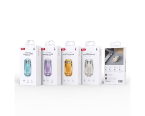 Комп ютерна мишка XO M12 Bluetooth wireless transparent mouse Біла mag-6920680858576140404