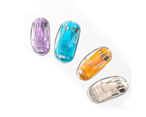Комп ютерна мишка XO M12 Bluetooth wireless transparent mouse Біла mag-6920680858576140404