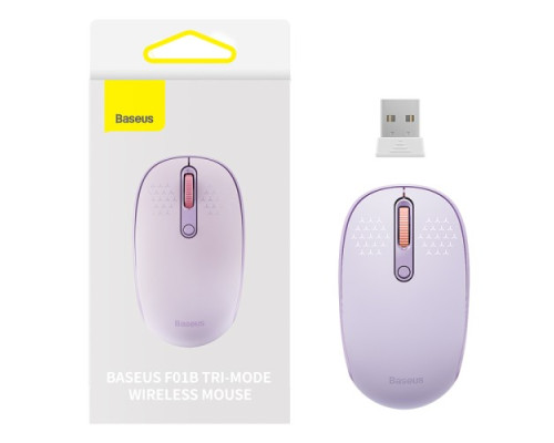 Комп ютерна мишка Baseus F01B Tri-Mode Wireless Mouse Nebula Purple B01055503513-00 mag-693217263286154454