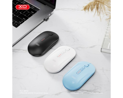 Комп ютерна мишка XO M13 Tri-mode Bluetooth Wireless Silent Mouse Блакитна mag-6975837583399140464