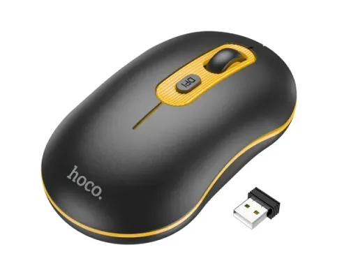 Комп ютерна Миша HOCO GM21 Platinum 2.4G business wireless mouse Чорна mag-6931474790941145047
