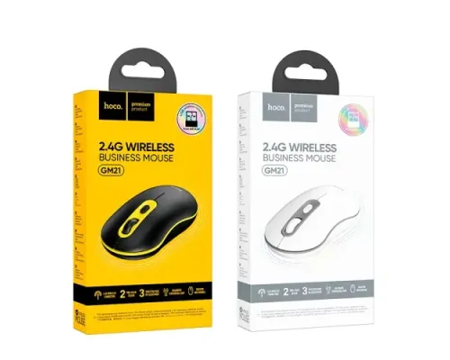Комп ютерна Миша HOCO GM21 Platinum 2.4G business wireless mouse Чорна mag-6931474790941145047