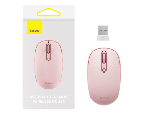 Комп ютерна мишка Baseus F01B Tri-Mode Wireless Mouse Baby Pink B01055503413-00 mag-693217263285454430