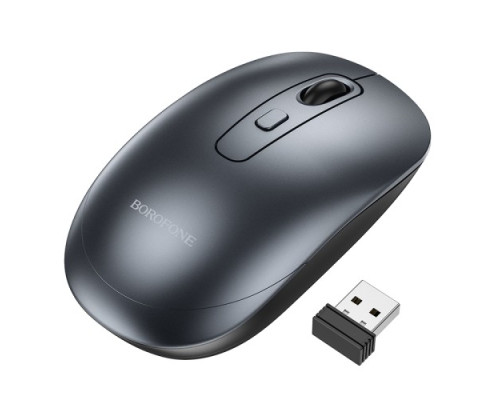 Бездротова оптична миша BOROFONE BG13 Winner 2.4G business wireless mouse чорна mag-6941991109997137610