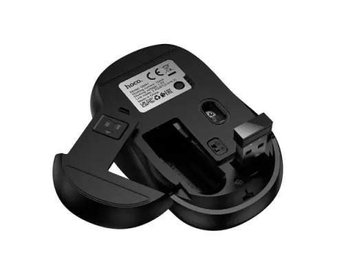 Комп ютерна миша HOCO GM41 Exciting dual-mode business wireless mouse black mag-6942007658614146169