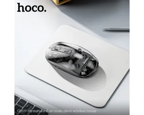 Комп ютерна Миша HOCO GM29 Mysterious dual-mode silent wireless mouse Black mag-6942007626385146727