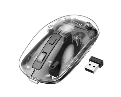 Комп ютерна Миша HOCO GM29 Mysterious dual-mode silent wireless mouse Black mag-6942007626385146727