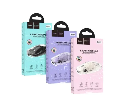 Комп ютерна Миша HOCO GM29 Mysterious dual-mode silent wireless mouse Black mag-6942007626385146727