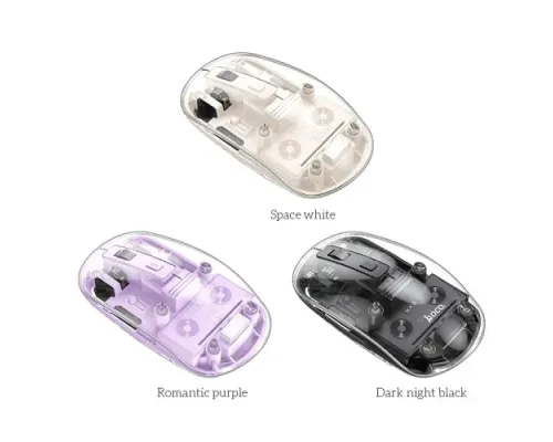 Комп ютерна Миша HOCO GM29 Mysterious dual-mode silent wireless mouse Black mag-6942007626385146727