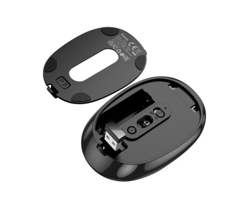 Комп ютерна миша HOCO GM34 Nuevo dual-mode business wireless mouse black metal gray mag-694200763278257971