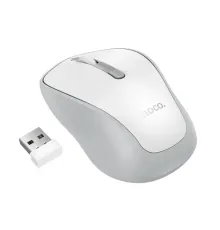 Комп ютерна миша HOCO GM41 Exciting dual-mode business wireless mouse white mag-6942007658621146170