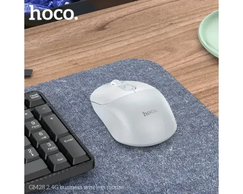 Комп ютерна Миша HOCO GM28 2.4G business wireless mouse Біла mag-6942007619691146159