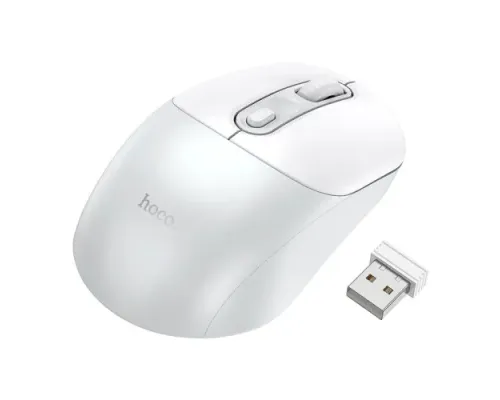 Комп ютерна Миша HOCO GM28 2.4G business wireless mouse Біла mag-6942007619691146159