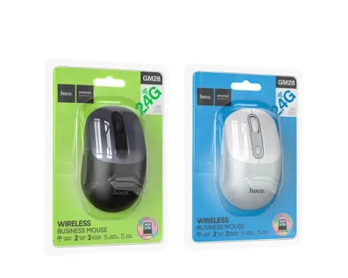 Комп ютерна Миша HOCO GM28 2.4G business wireless mouse Біла mag-6942007619691146159