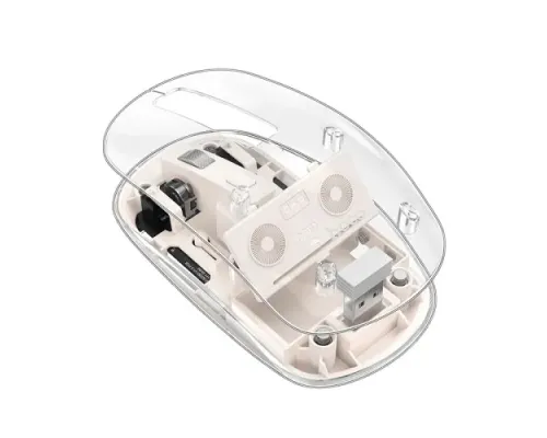 Комп ютерна Миша HOCO GM29 Mysterious dual-mode silent wireless mouse White mag-6942007626392146728