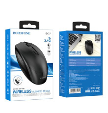 Бездротова оптична миша BOROFONE BG7 Platinum 2.4G business wireless mouse чорна mag-6974443389982138243