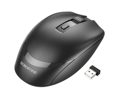 Бездротова оптична миша BOROFONE BG7 Platinum 2.4G business wireless mouse чорна mag-6974443389982138243