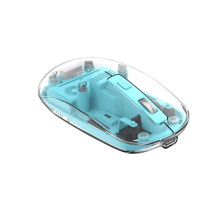 Комп ютерна мишка XO M12 Bluetooth wireless transparent mouse Синя mag-6920680858569138261