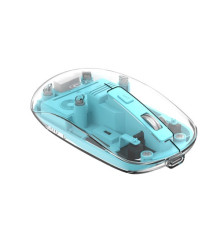 Комп ютерна мишка XO M12 Bluetooth wireless transparent mouse Синя mag-6920680858569138261
