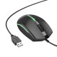 Дротова оптична USB мишка BOROFONE BG10 Soaring game luminous wired mouse чорна mag-6941991102745138220