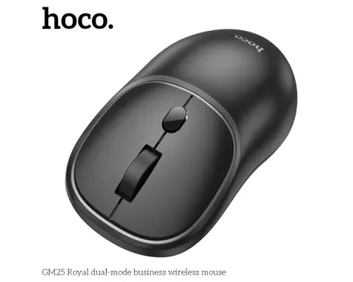 Комп ютерна Миша HOCO GM25 Royal dual-mode business ws mouse Чорна mag-6942007608527146717