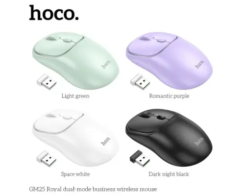 Комп ютерна Миша HOCO GM25 Royal dual-mode business ws mouse Чорна mag-6942007608527146717