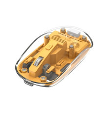 Комп ютерна мишка XO M12 Bluetooth wireless transparent mouse Жовта mag-6920680858590138262