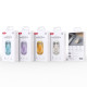 Комп ютерна мишка XO M12 Bluetooth wireless transparent mouse Жовта mag-6920680858590138262