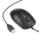 Дротова оптична USB мишка BOROFONE BG17 Morning business wired mouse чорна mag-6941991119125145013