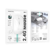 Бездротова оптична миша BOROFONE BG14 Planet 2.4G business wireless mouse біла mag-6941991113383142762