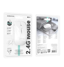 Бездротова оптична миша BOROFONE BG14 Planet 2.4G business wireless mouse біла mag-6941991113383142762