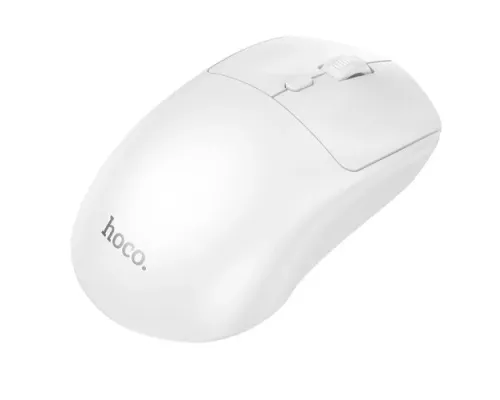 Комп ютерна Миша HOCO GM42 Platino 2.4G wireless mouse white mag-6942007664660152413