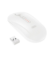 Комп ютерна мишка XO M13 Tri-mode Bluetooth Wireless Silent Mouse Біла mag-6975837583382141119