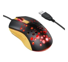 Комп ютерна Миша HOCO GM51 Sky luminous gaming wired mouse black/yellow mag-6942007675253153815