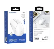 Бездротова оптична миша BOROFONE BG5 2.4G business wireless mouse біла mag-6974443383003151596
