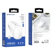 Бездротова оптична миша BOROFONE BG5 2.4G business wireless mouse біла mag-6974443383003151596