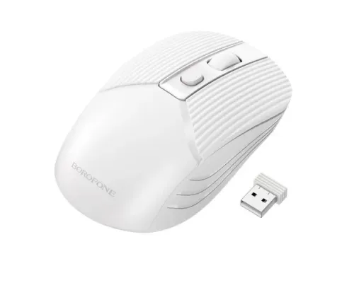 Бездротова оптична миша BOROFONE BG5 2.4G business wireless mouse біла mag-6974443383003151596